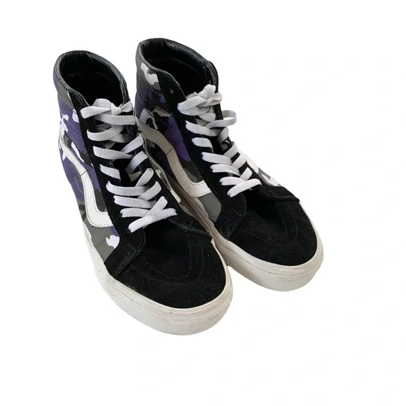 Vans SK8-HI REISSUE POP CAMO Purple High Top Sneaker 8 Women’s - Picture 9 of 16